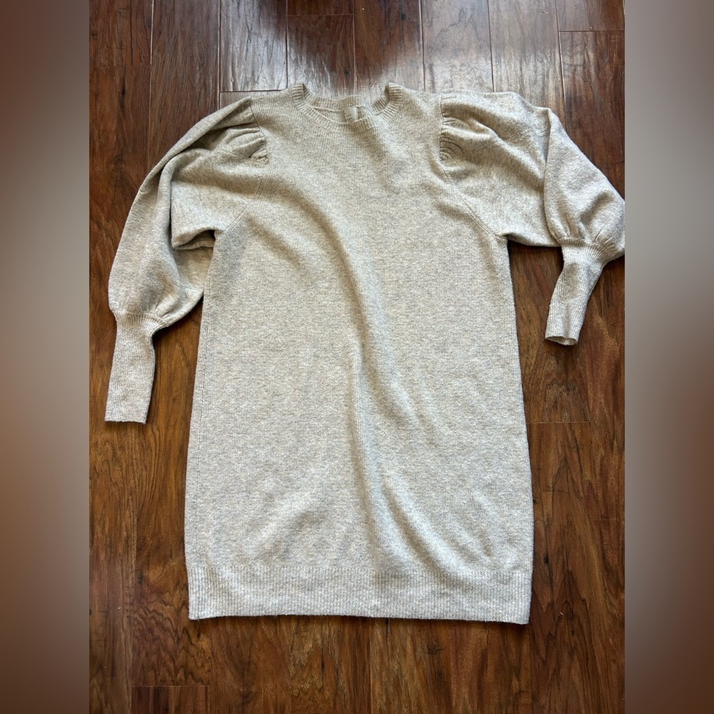 Long Sleeve Sweater Dress Midi Length Coastal Cowgirl Cottagecore